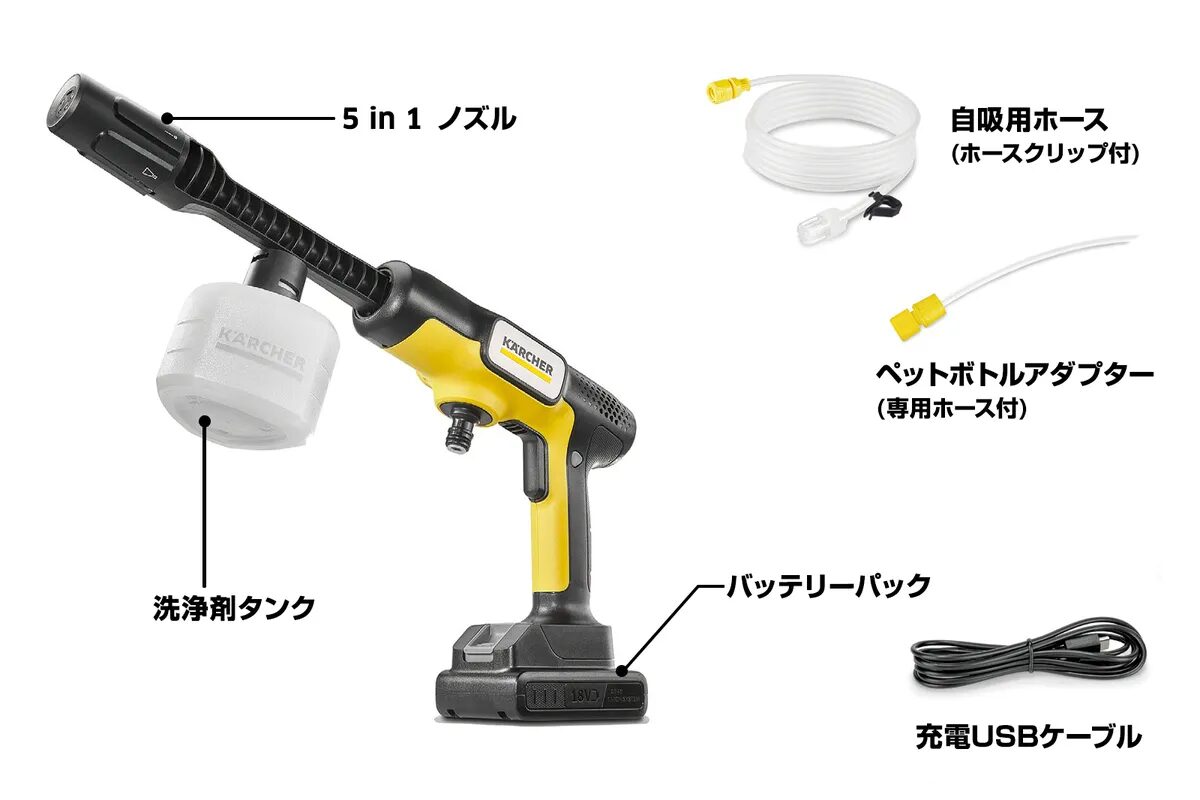 【8つの違い】ケルヒャー OC3とOC5の比較｜折りたたみvs5in1ノズルの実力 | テクらく