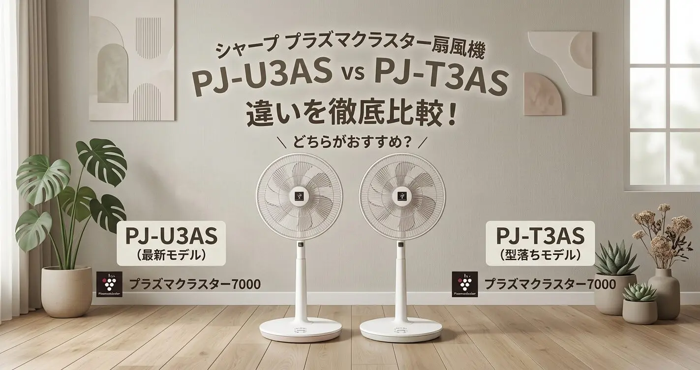 シャープ プラズマクラスター扇風機 PJ-T3AS-W ホワイト ACモーター 7 